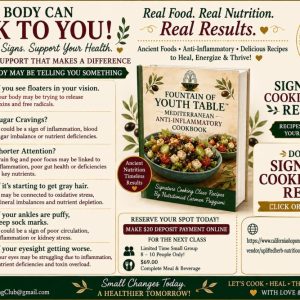 Product Image and Link for 🌿 FOUNTAIN OF YOUTH TABLE™ Mediterranean Anti-Inflammatory Cookbook