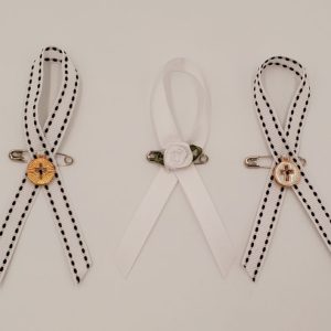 Product Image and Link for White Awareness Ribbon – 100 Pack
